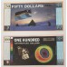 ANTARTICA 1999 - 2001 . ONE 1  - ONE HUNDRED 100  DOLLARS BANKNOTES . SPECIMEN